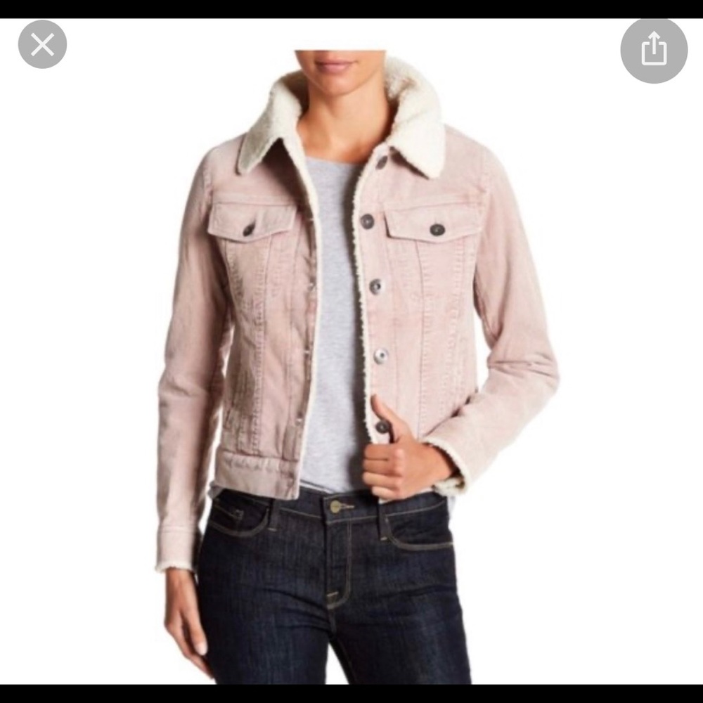 BCBGeneration Pink corduroy mauve jacket